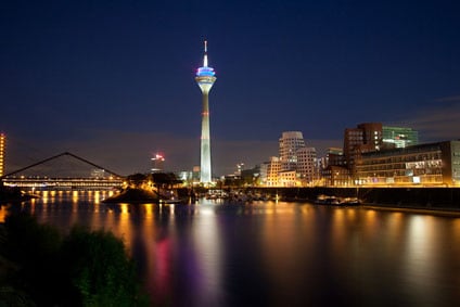 Abendstimmung in Düsseldorf