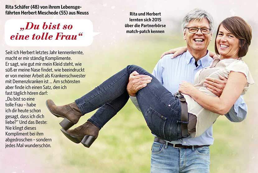 Rita und Herbert in Bild der Frau 32/2016